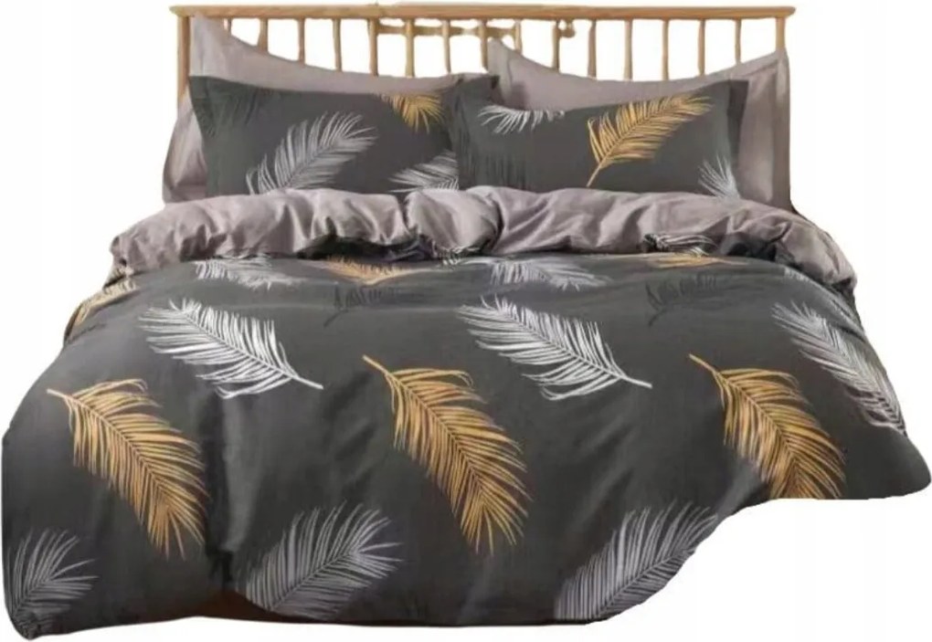 Ágynemű Garnitúra 200x220 cm Ágyneműhuzat 100% Pamut 3 Részes Kétoldalas