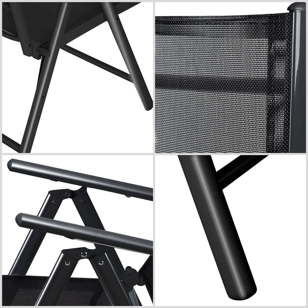 Deuba Alumínium garnitúra Alu 1+6 - antracit