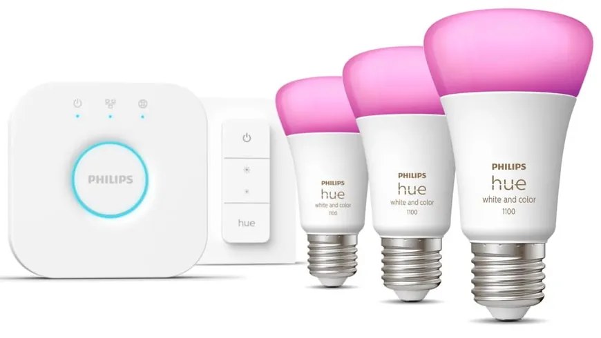 Okos kezdő készlet 5 db-os E27, 11 W White and color ambiance – Philips Hue