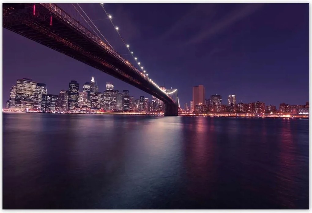 Poszterek 200x135 Híd az éjszakában Usa New York