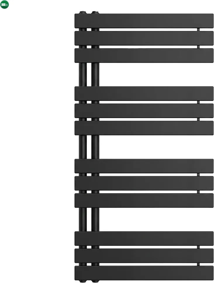 Solaro Design törölközőszárító radiátor 1200x600 mm fekete
