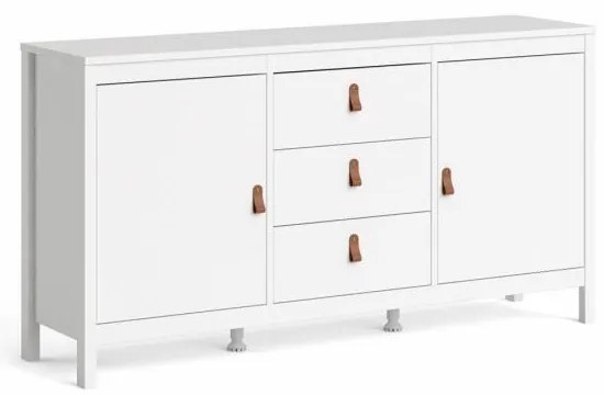 Tvilum Fehér tálalószekrény 3 fiókkal SALOMO