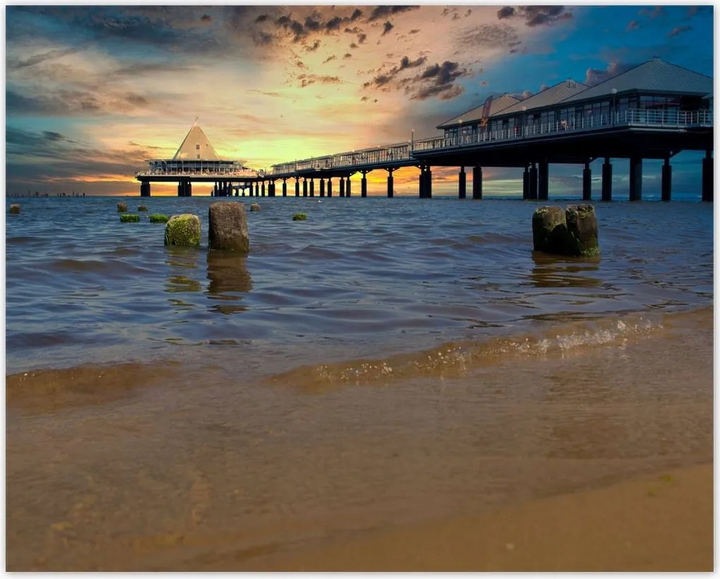 Poszterek 50x40 Naplemente a tengerparton