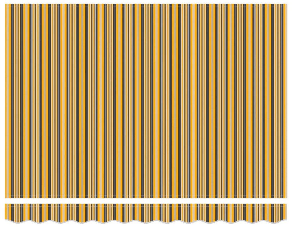 Automatikus Behúzható Napellenző Színes Csík 300x250 cm