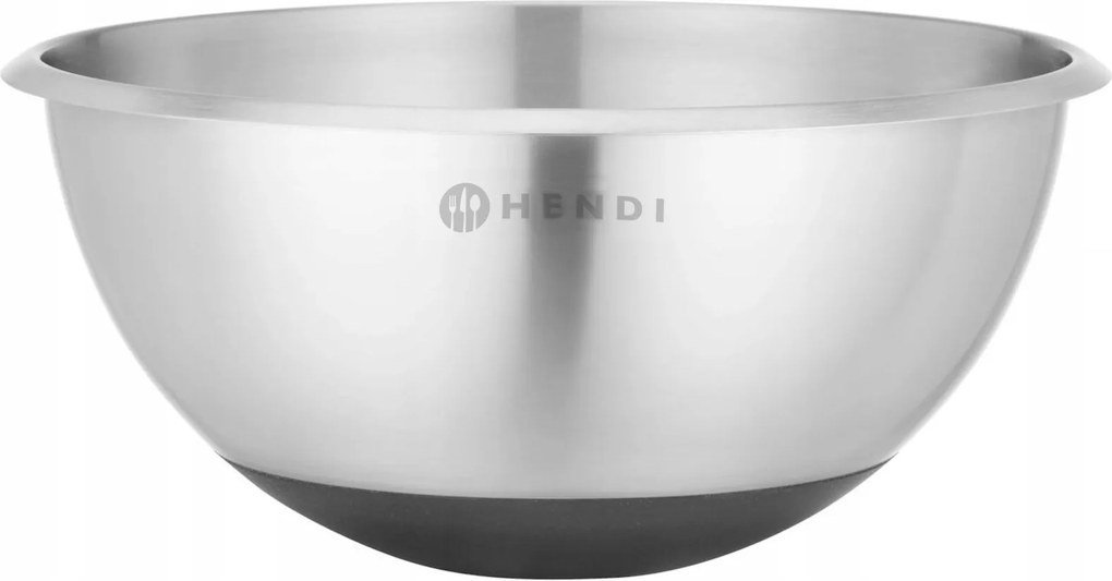 Acél Konyhai Tál Szilikon Talppal És Belső Mérőpohárral 3L