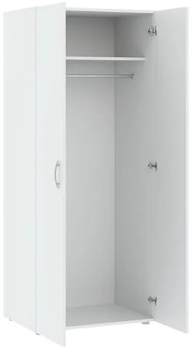 BASIC Ruhásszekrény Fehér Színben 74 cm 2D