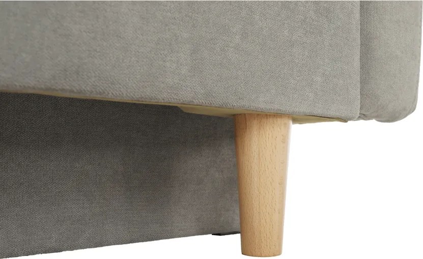 Szófa kinyitható, szürke anyag Queens, AURELIA