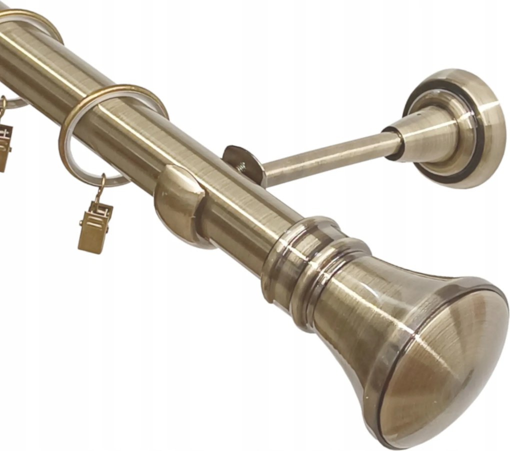 Függönykarnis Fém 25 mm függönykarnis arany Antik Monaco 320 cm