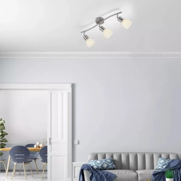 JUST LIGHT. 11953-55 - KARO spotlámpa 3xE14/40W/230V matt króm