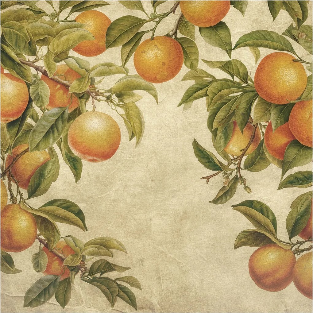 Fali fotótapéta Étkezőbe Gyümölcsös ágak 250x250 Ragasztó