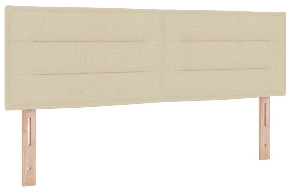 Boxspring Ágy Matraccal - Krém, 140x190 cm, Szövet