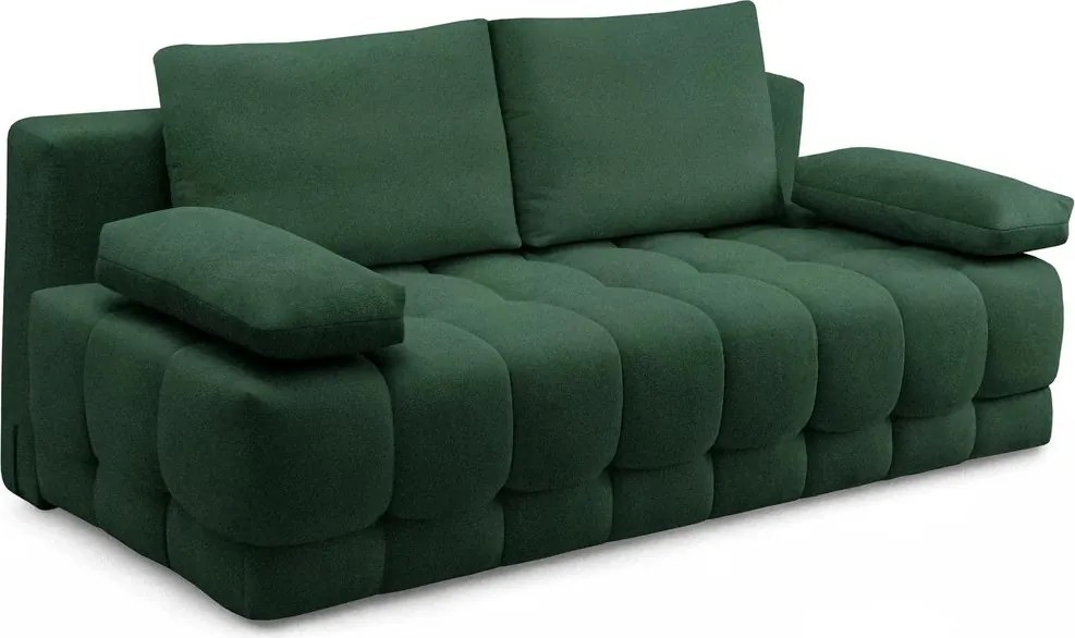 Tuko kinyitható kanapé tárolóval - zöld Freya 210-09 dzsörzé
