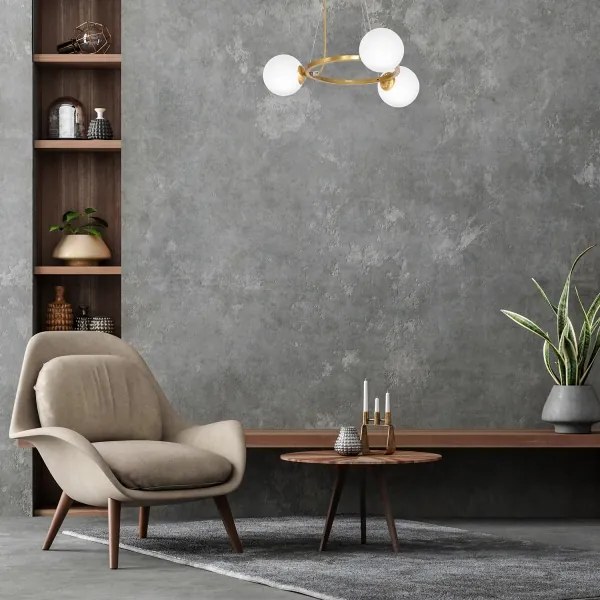 Csillár zsinóron VIENNA 3xE14/40W/230V arany