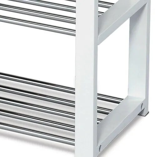 Cipőtartó állvány 4 szintes, fehér, 80 x 30 x 73cm, 4 emelet