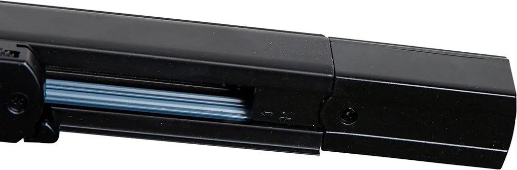 Okos sínrendszer 5 spotlámpával fekete jobb oldali LED-del, 3 fázisú - Iconic Jeany