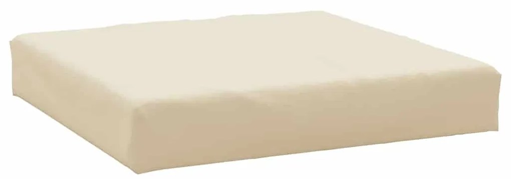 2 db bézs szövet raklapkanapé-párna