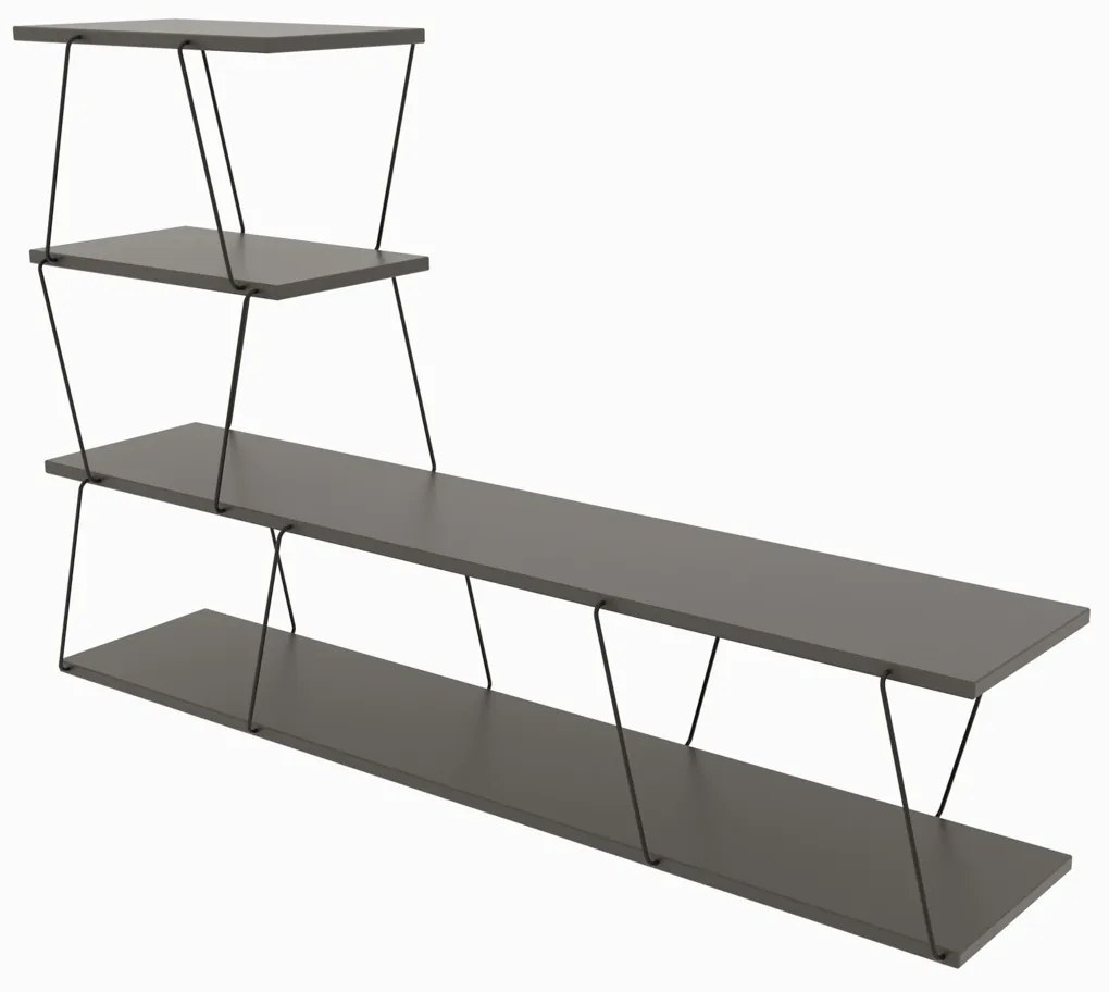 Ilgaz Anthracite TV asztal