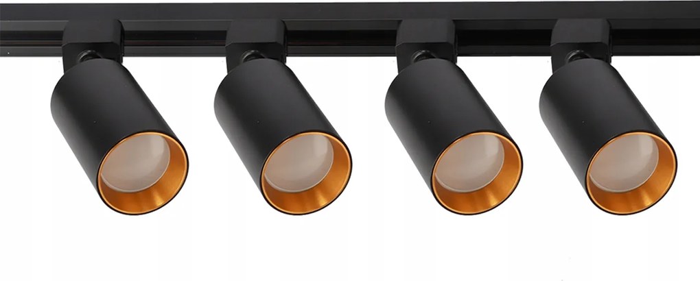 Edo Sín szett Fekete Sín 0.9m 4x GU10 reflektor kiegészítők