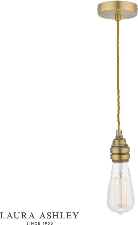 LAURA ASHLEY 3756113-Q LAURA Ernyős Függesztett Lámpa Antik Sárgaréz E27 IP20