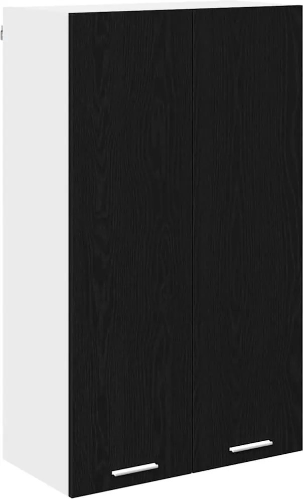 vidaXL Függő szekrény tárolóval Fekete tölgy 60 x 31 x 100 cm Faanyag