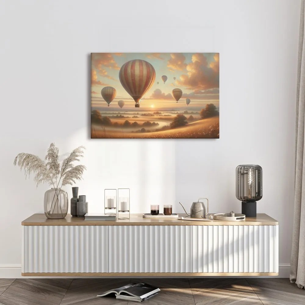 Kép ballonok az esti csendben