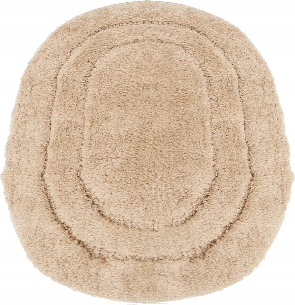 Fürdőszobaszőnyeg Bézs Puha Nedvszívó Csúszásgátló Szőnyeg 50x80CM