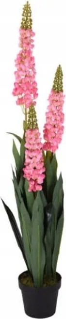 Művirág Cserépben Csillagfürt Rózsaszín Művirág 120 cm