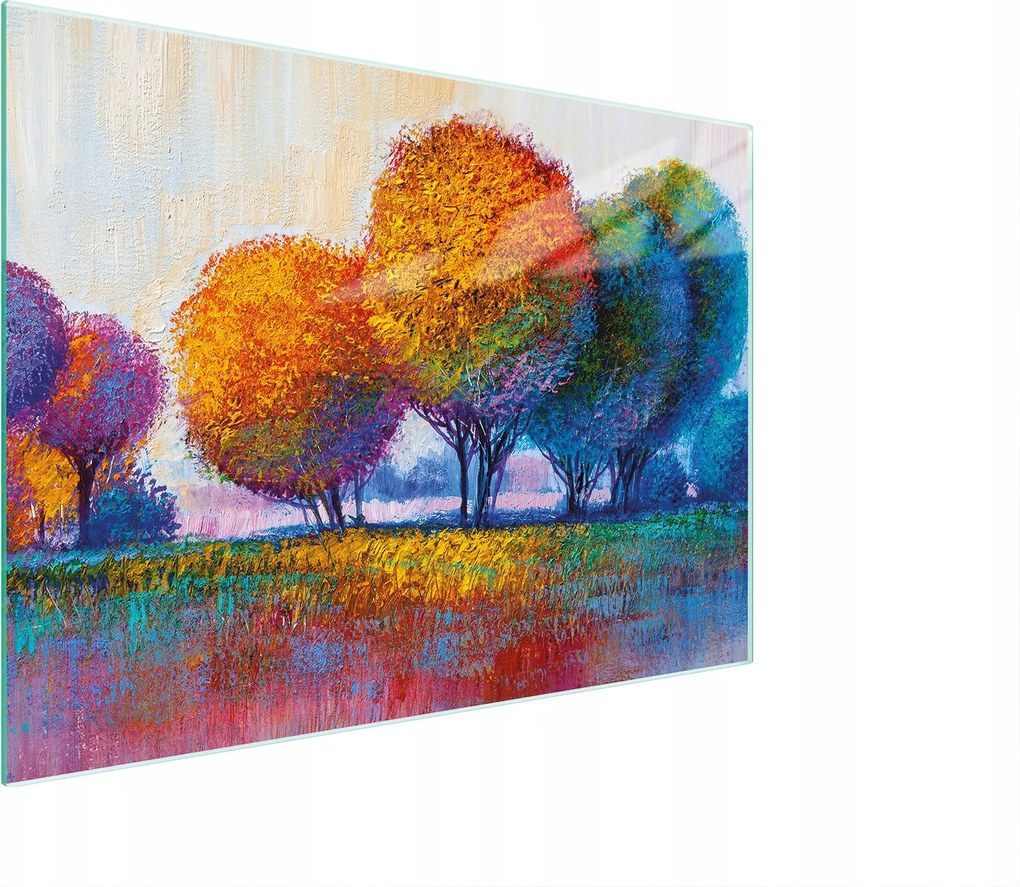 Üveg Vágódeszka 30x22 Fák Edzett Üveg