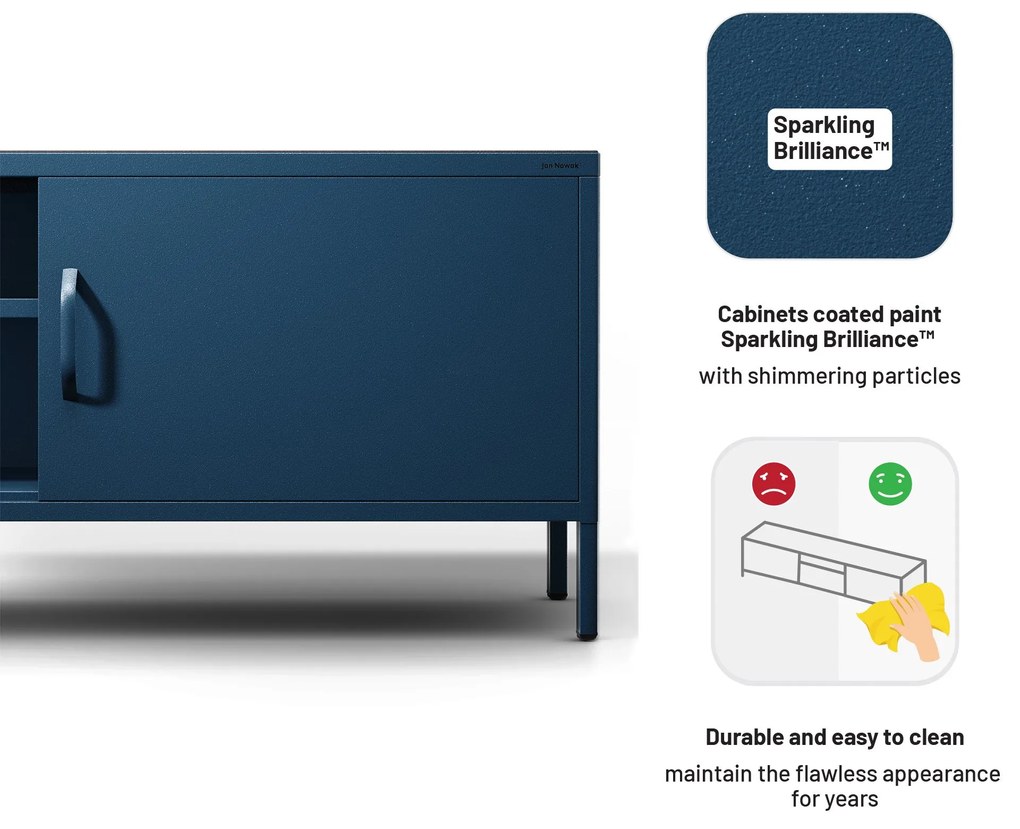 XL ROSARIA RTV SZEKRÉNY – SÖTÉTKÉK (1700 x 400 x 500)