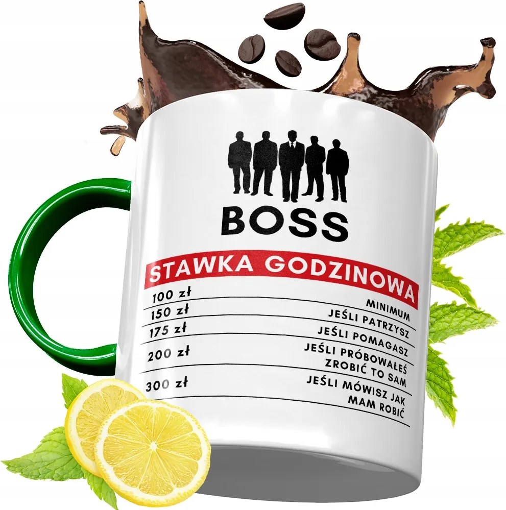 Zöld Bögre A Főnöknek Születésnapi Ajándék fényképes nyomtatással