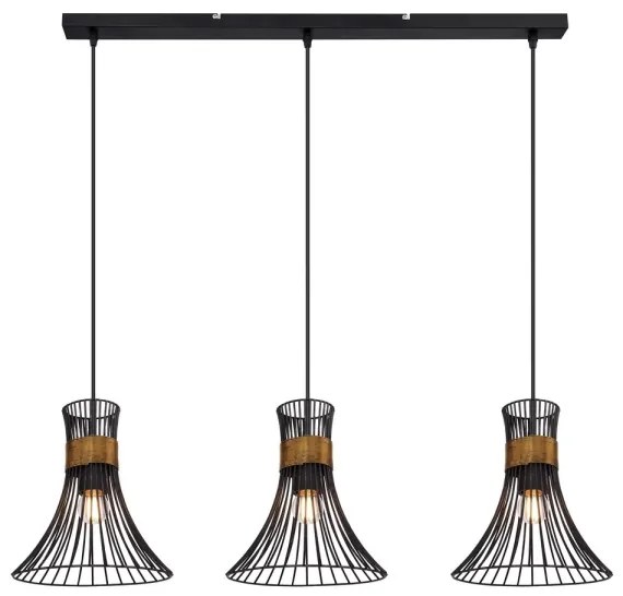 Globo 54814-3H - Csillár zsinóron PURRA 3xE27/60W/230V