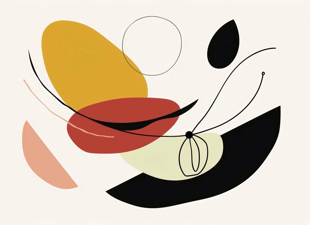 Poszter 55x40cm Geometrikus görbület