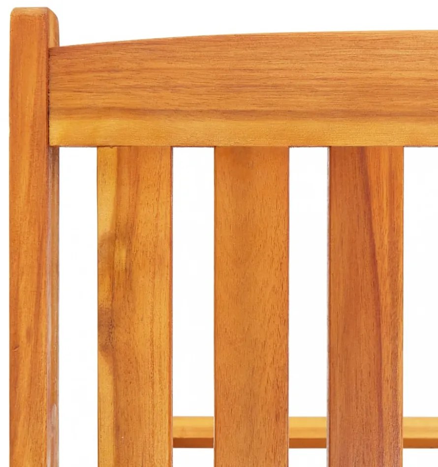 2 db tömör akácfa napozóágy asztallal és párnákkal