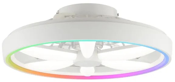 Brilliant - GAIANO LED/48W/230V fehér RGBW mennyezeti ventilátor távirányítóval