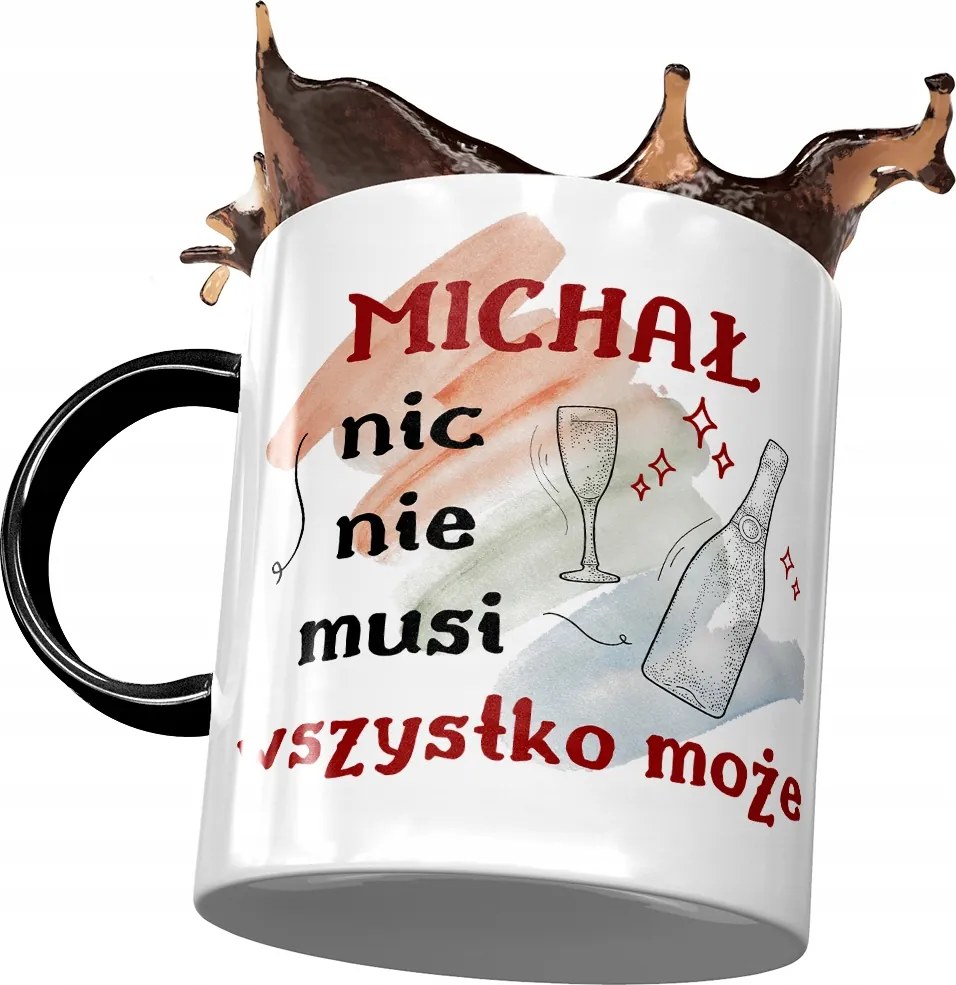 Fekete Bögre Mihály Férj Kollégának Ajándék Nyomtatott Fotóval