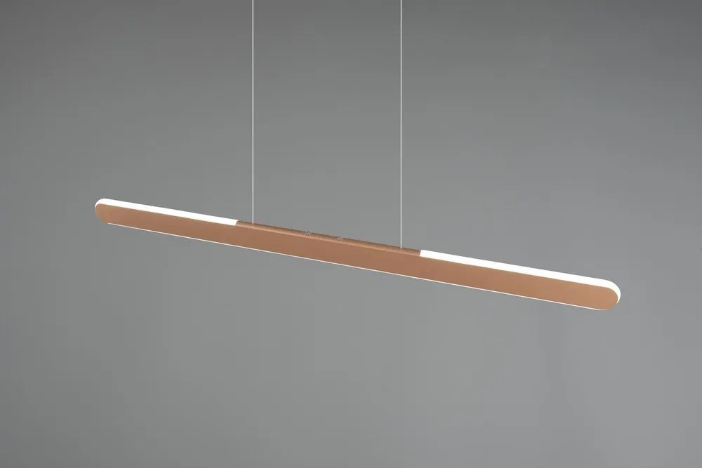 Barna LED függőlámpa Helios – Trio