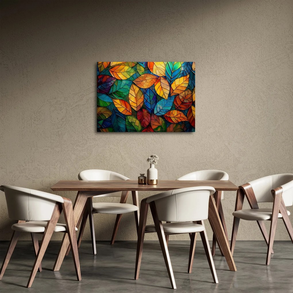 Kép - Levélmozaik (70x50 cm)