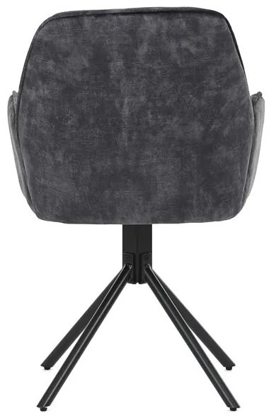 Fekete Bársony Étkezőszék. HC-511 BK4