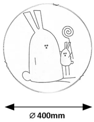 Rabalux 71279 - FLAPPY gyermek mennyezeti lámpa 2xE27/60W/230V