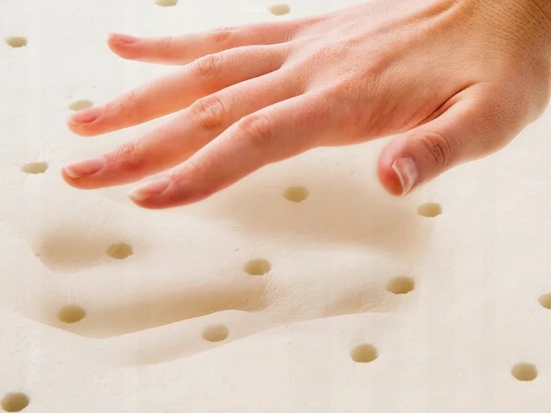 100x160 Légző Lateksz Topper Matrac, Természetes, Antiallergén, 3CM