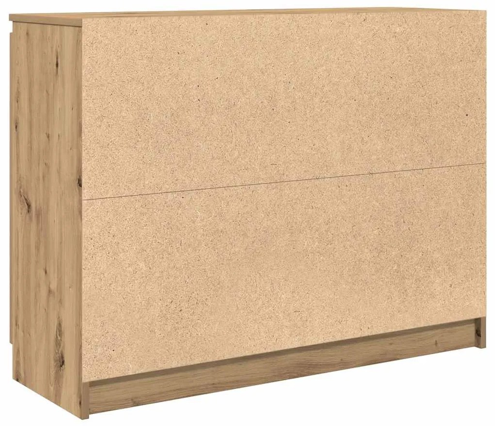 kézműves tölgy szerelt fa tálalószekrény fiókos 100,5x35x76 cm
