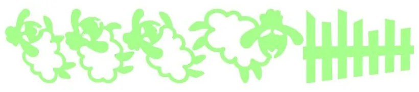 Fanastick Jimping Sheet sötétben világító matrica - Ambiance