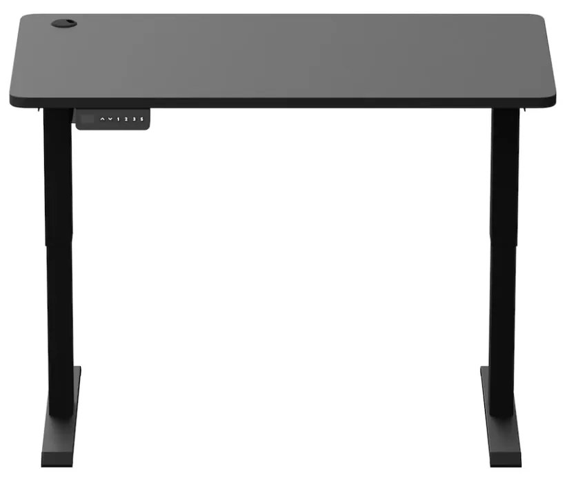 Elektromosan állítható magasságú íróasztal iskolakezdéshez, ülő-/állómunkához 120x60cm fekete LVN System Control