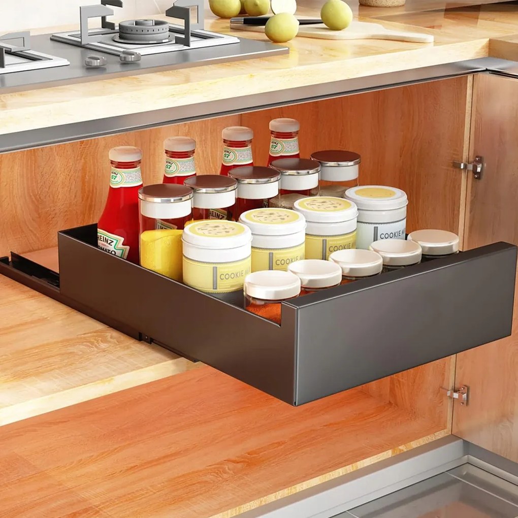 bővíthető kihúzható fiók , 30-50CM széles x 43CM mély x 5,8CM magas