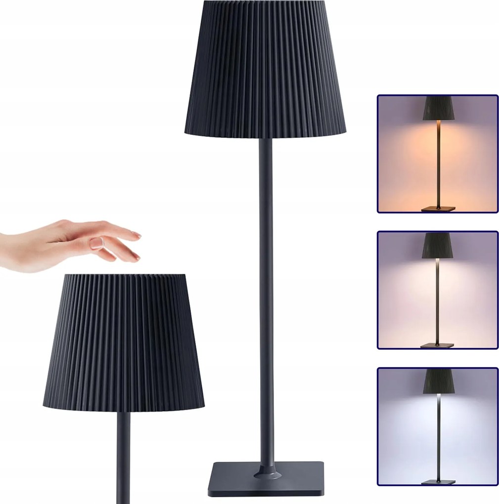 Led Íróasztali Lámpa Éjszakai Fény Érintéses Szabályozás 3 Szín Egyszerű Dekoráció