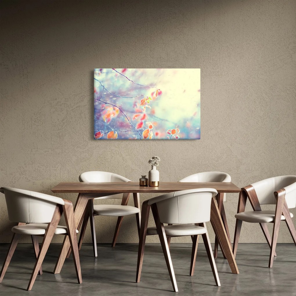 Kép - Levelek a jégben (90x60 cm)