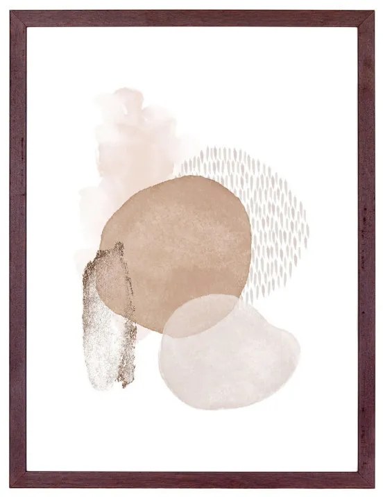 Aspen falikép szett, sötétbarna, 3 db