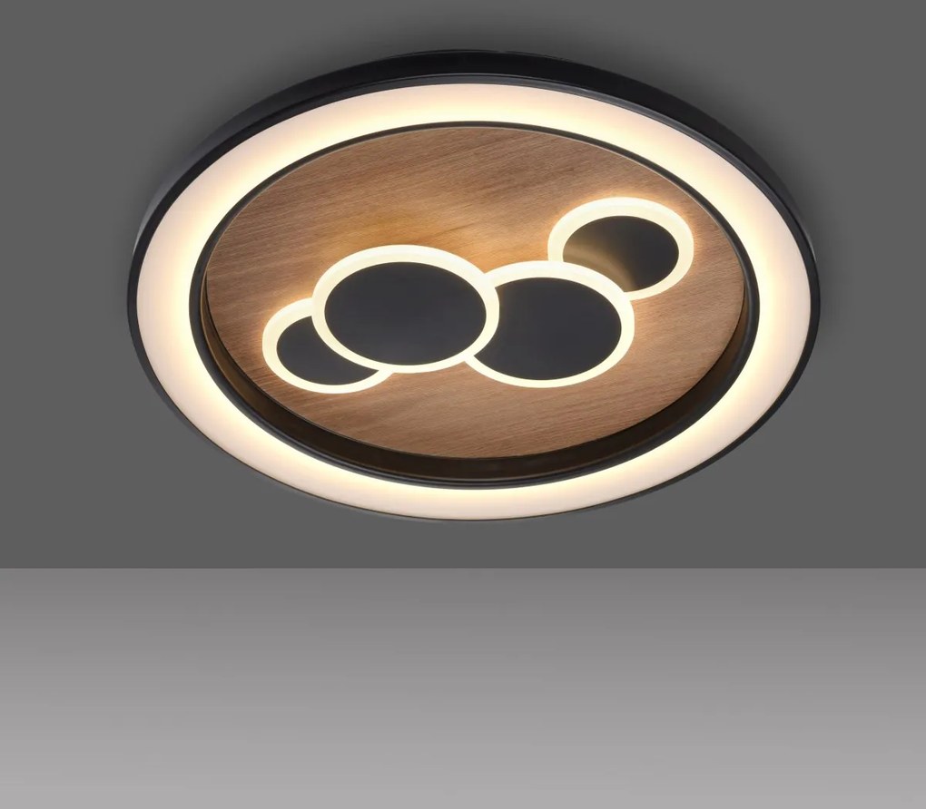 Paul Neuhaus modern mennyezeti lámpa eliza fekete fa pln6284-79