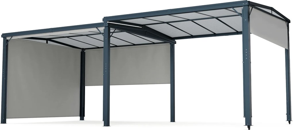 Blumfeldt Pantheon Cortina Solid Sky Expand kerti pavilon 3x6, időjárásálló, bővíthető