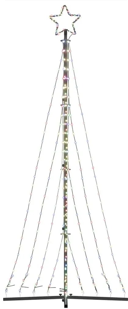 színes LED karácsonyfa 447 LED 249 cm